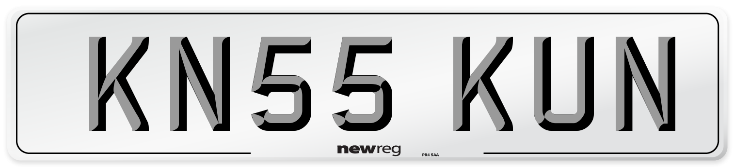 KN55 KUN Number Plate from New Reg